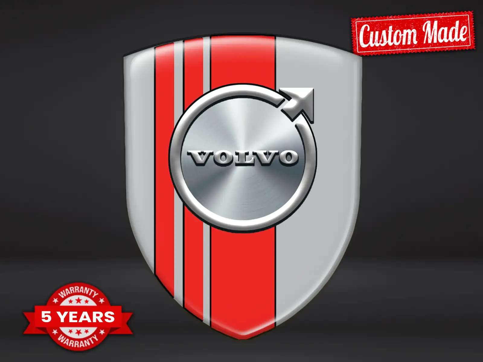 Volvo Emblema En Relieve Máximo Resistente Elegante Pro